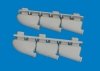 Eduard 672441 Spitfire Mk.V three-stacks exhaust rounded PRINT for EDUARD 1/72